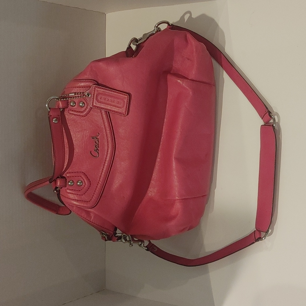 Coach Pink Handbag w/ strap